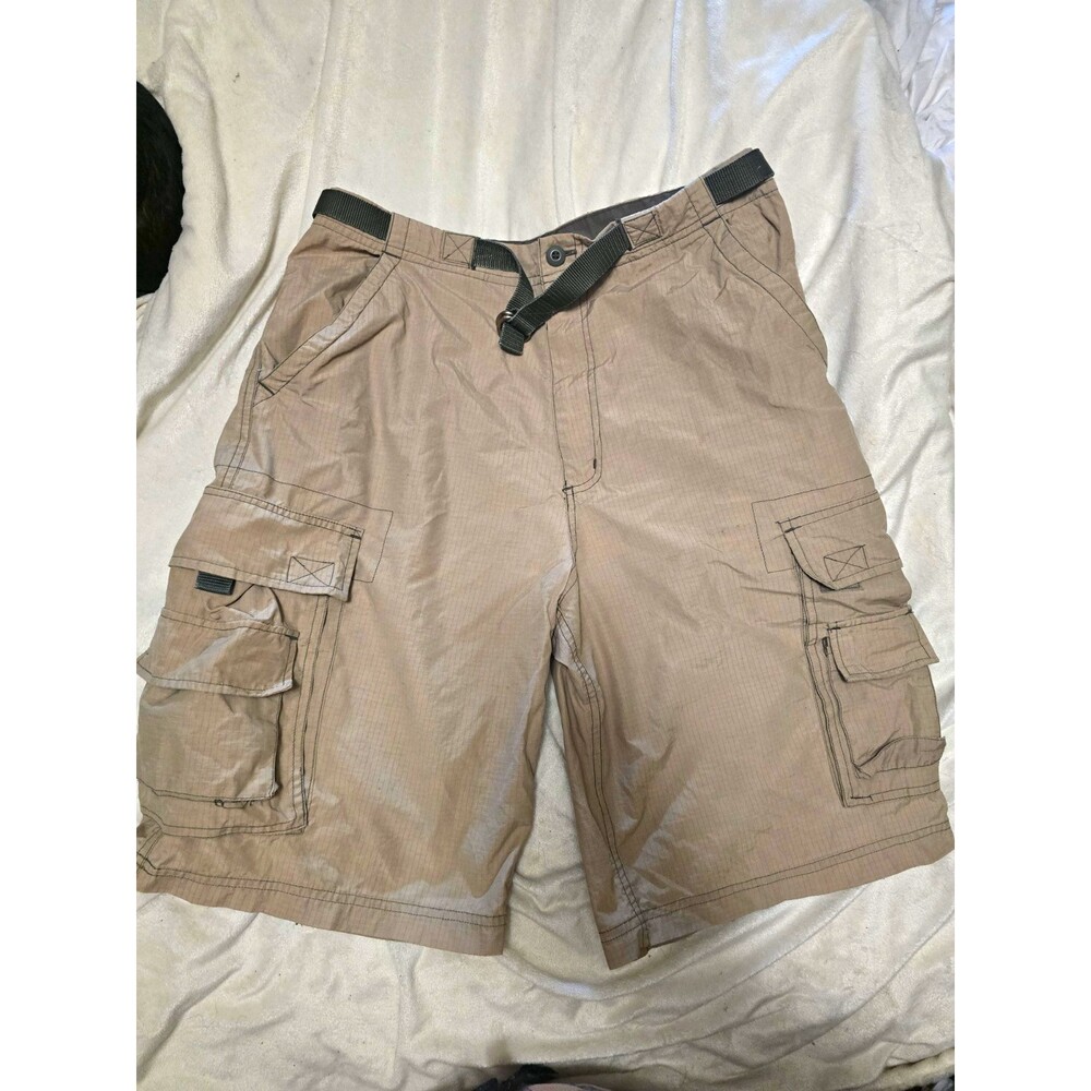Carbon Elemental/Rue 21 Cargo Shorts Solid Belted Cargo Pockets Men's 32W